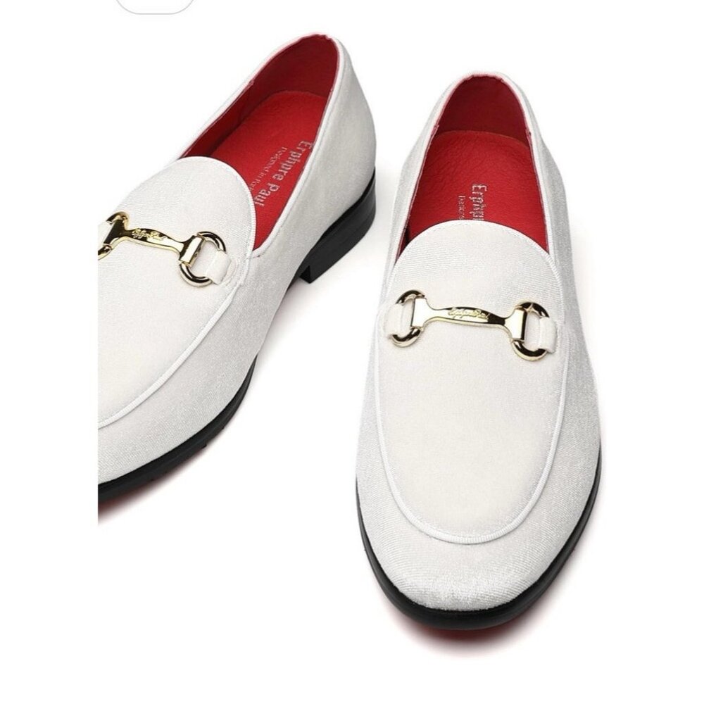 Erphpre Paul Men's Velvet Dress Loafers Fashion Wedding Party Prom Shoes